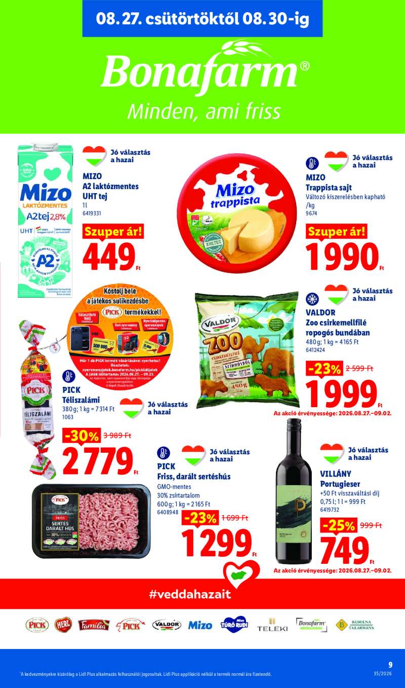Lidl Érvényes 08.27-től 9 oldal
