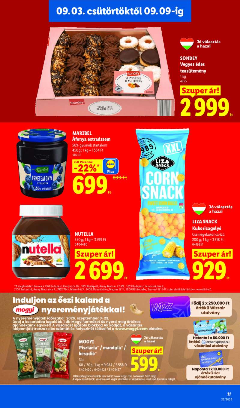 Lidl Érvényes 09.03-tól 11 oldal