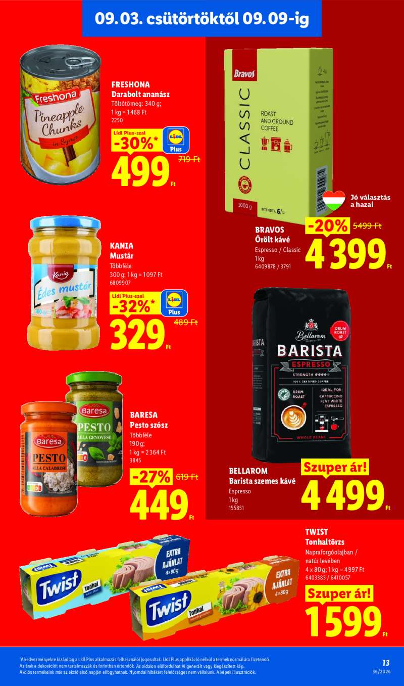 Lidl Érvényes 09.03-tól 13 oldal