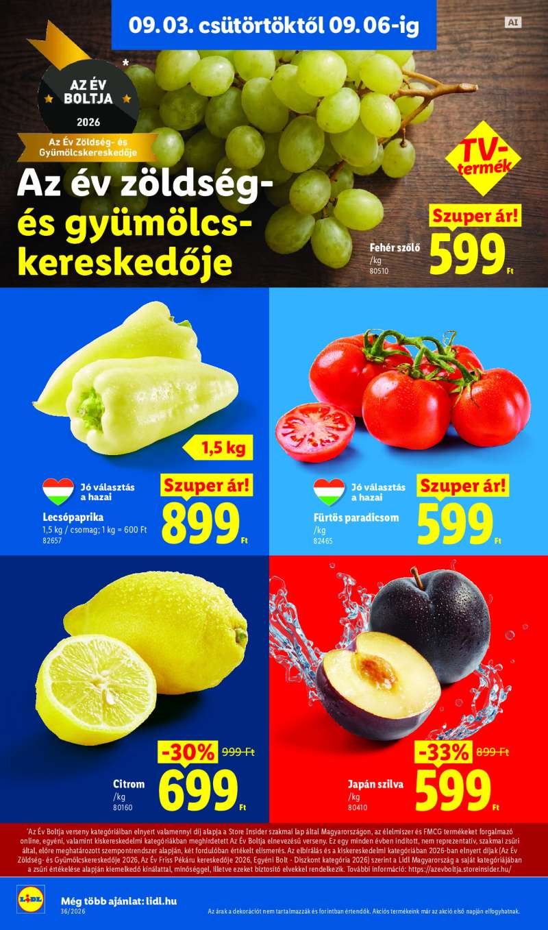 Lidl Érvényes 09.03-tól 2 oldal