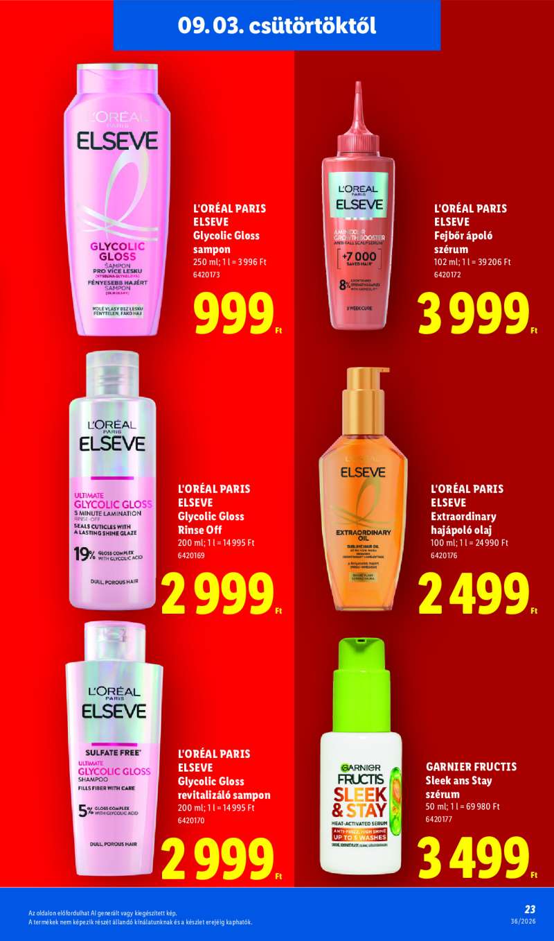 Lidl Érvényes 09.03-tól 23 oldal