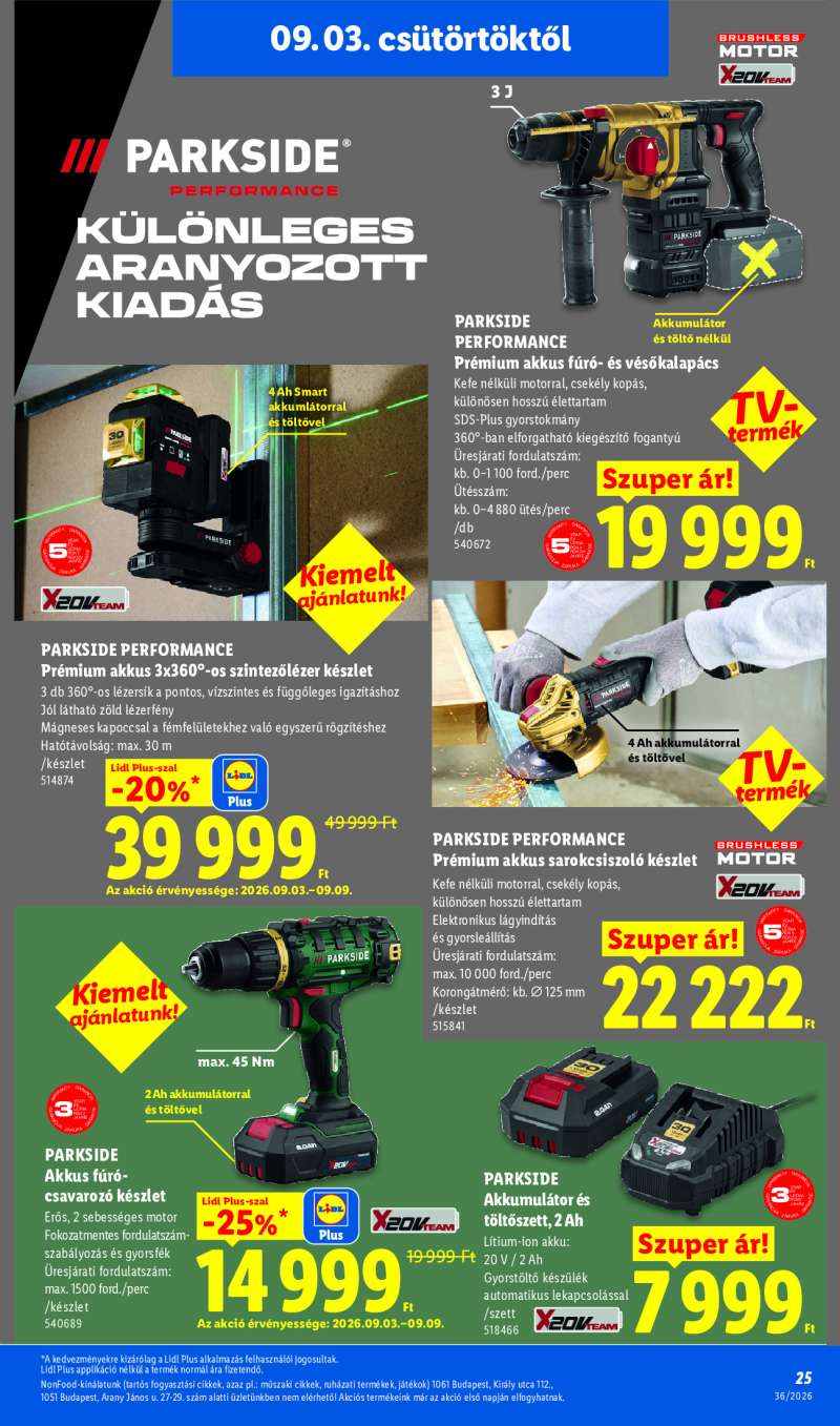 Lidl Érvényes 09.03-tól 25 oldal