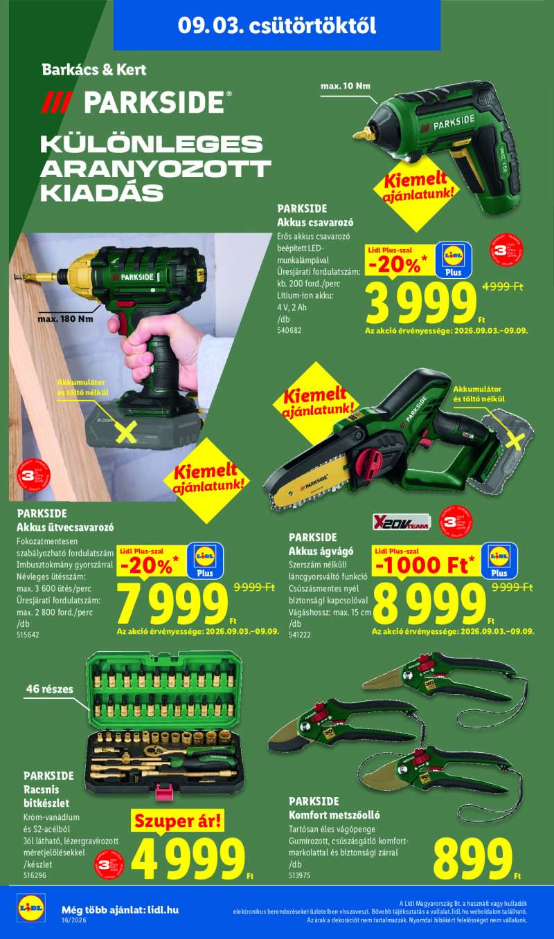 Lidl Érvényes 09.03-tól 26 oldal