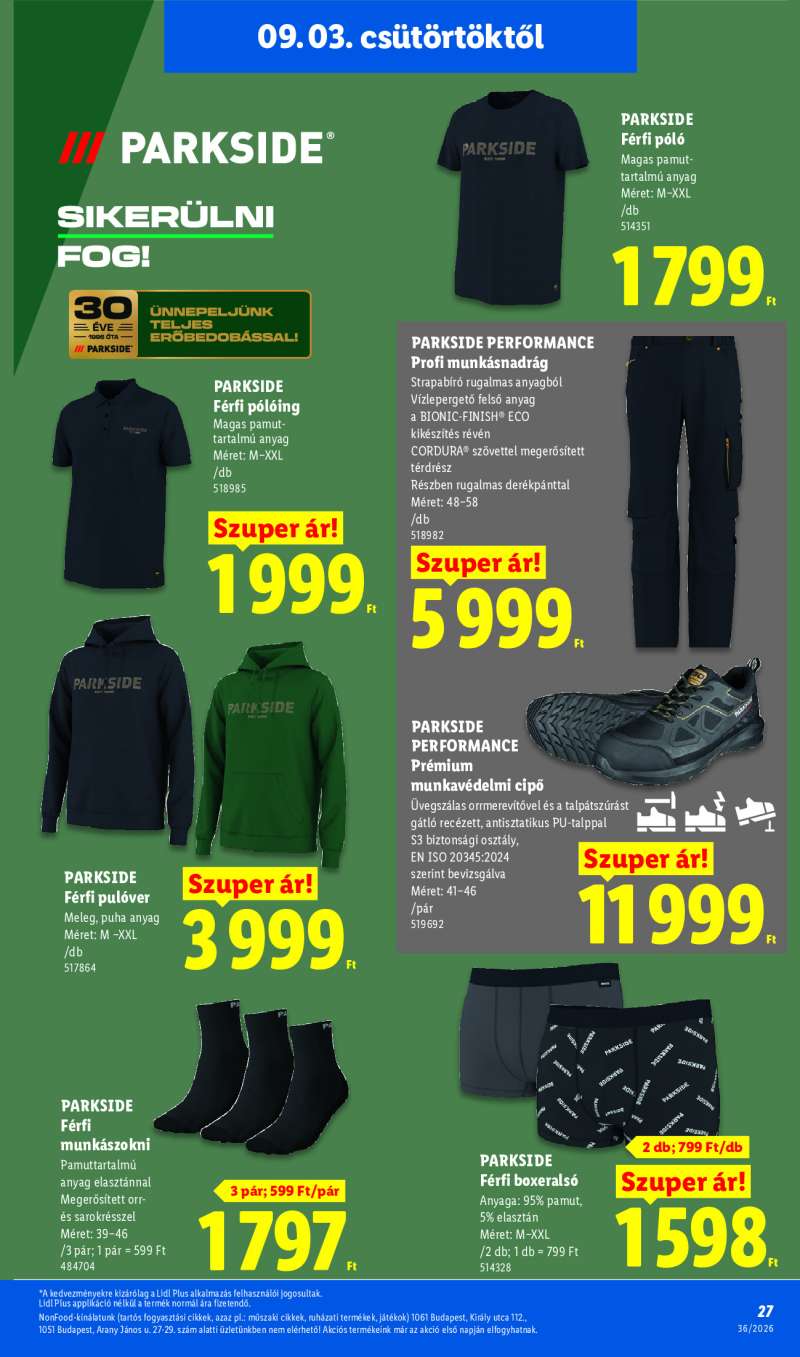 Lidl Érvényes 09.03-tól 27 oldal