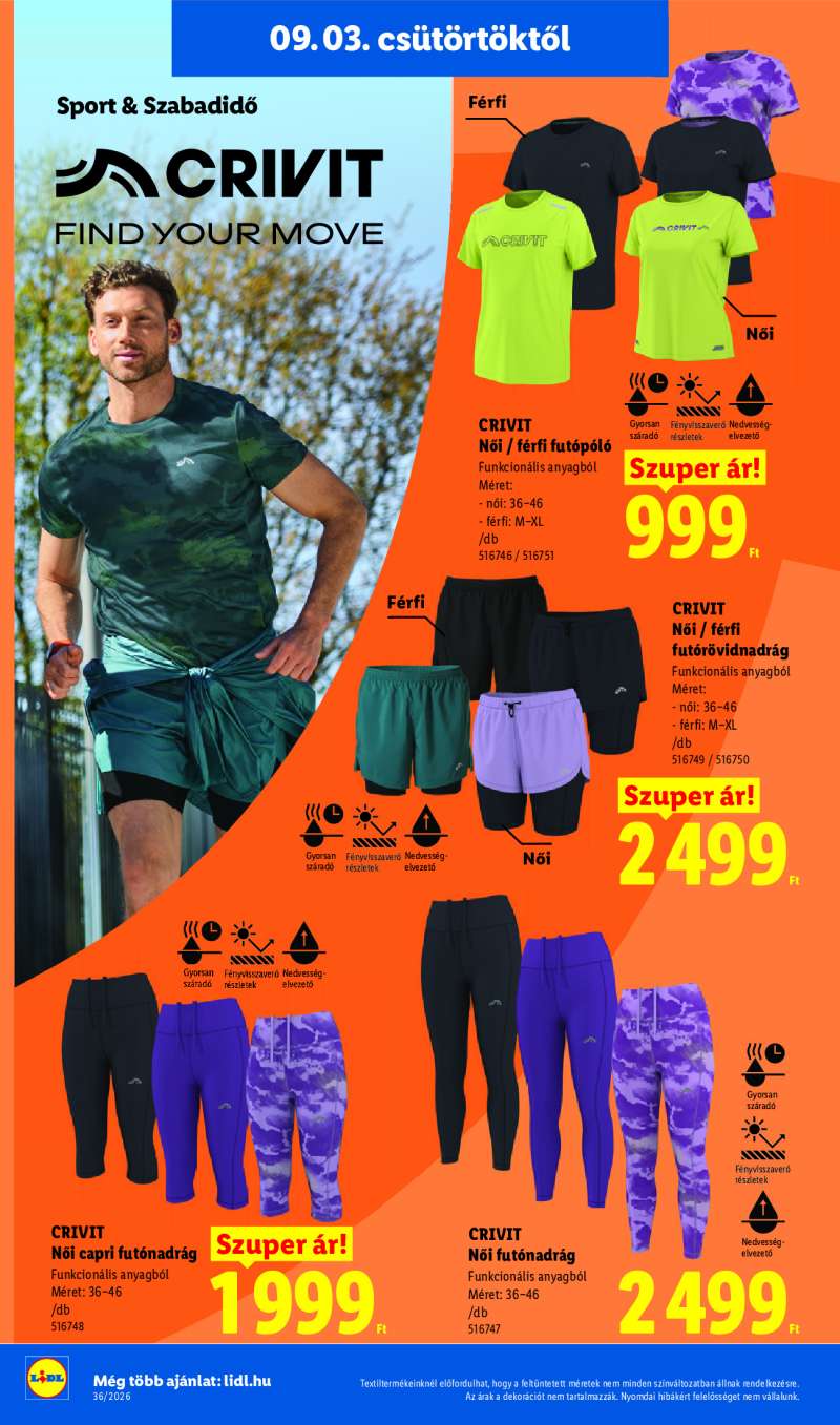 Lidl Érvényes 09.03-tól 32 oldal