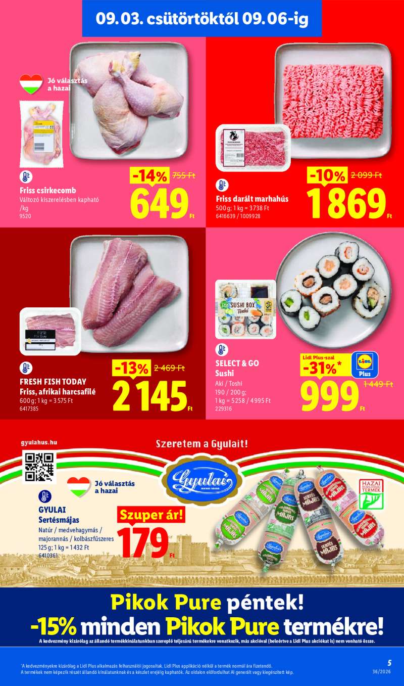 Lidl Érvényes 09.03-tól 5 oldal
