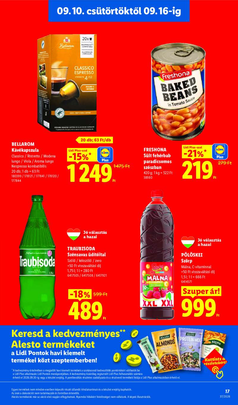 Lidl Érvényes 09.10-től 17 oldal
