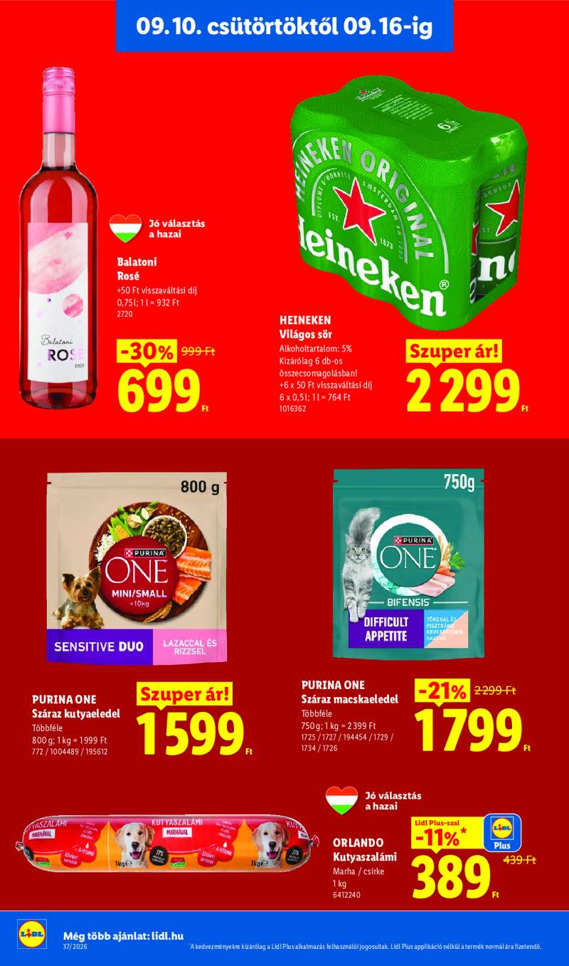 Lidl Érvényes 09.10-től 18 oldal