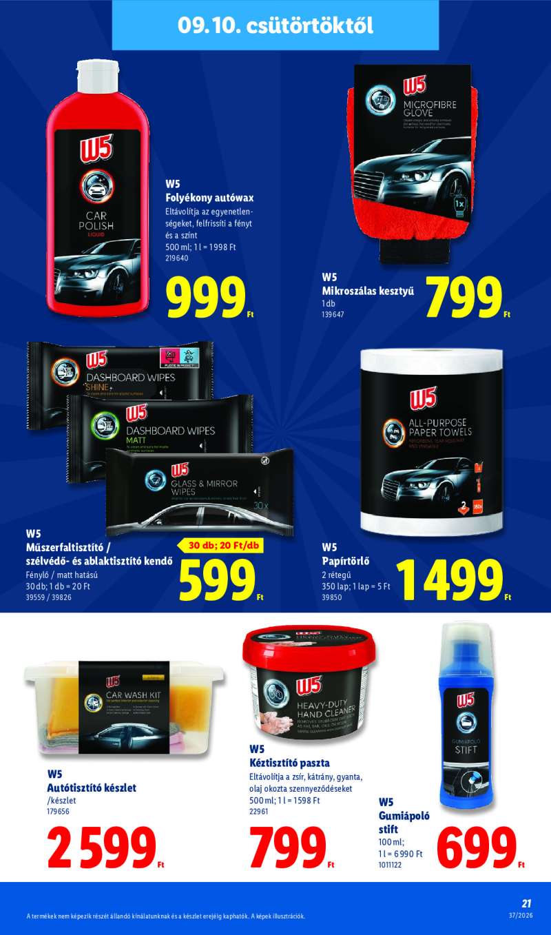 Lidl Érvényes 09.10-től 21 oldal