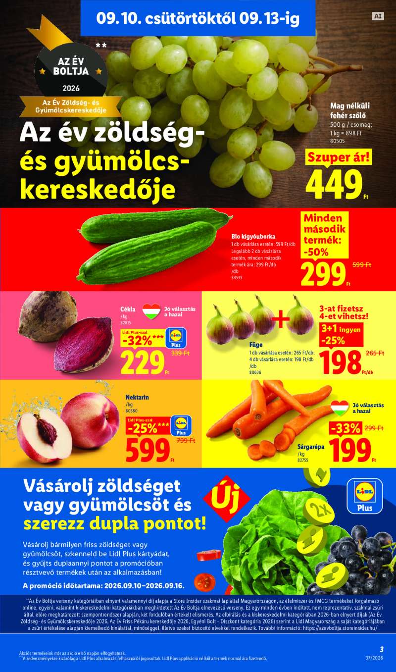 Lidl Érvényes 09.10-től 3 oldal