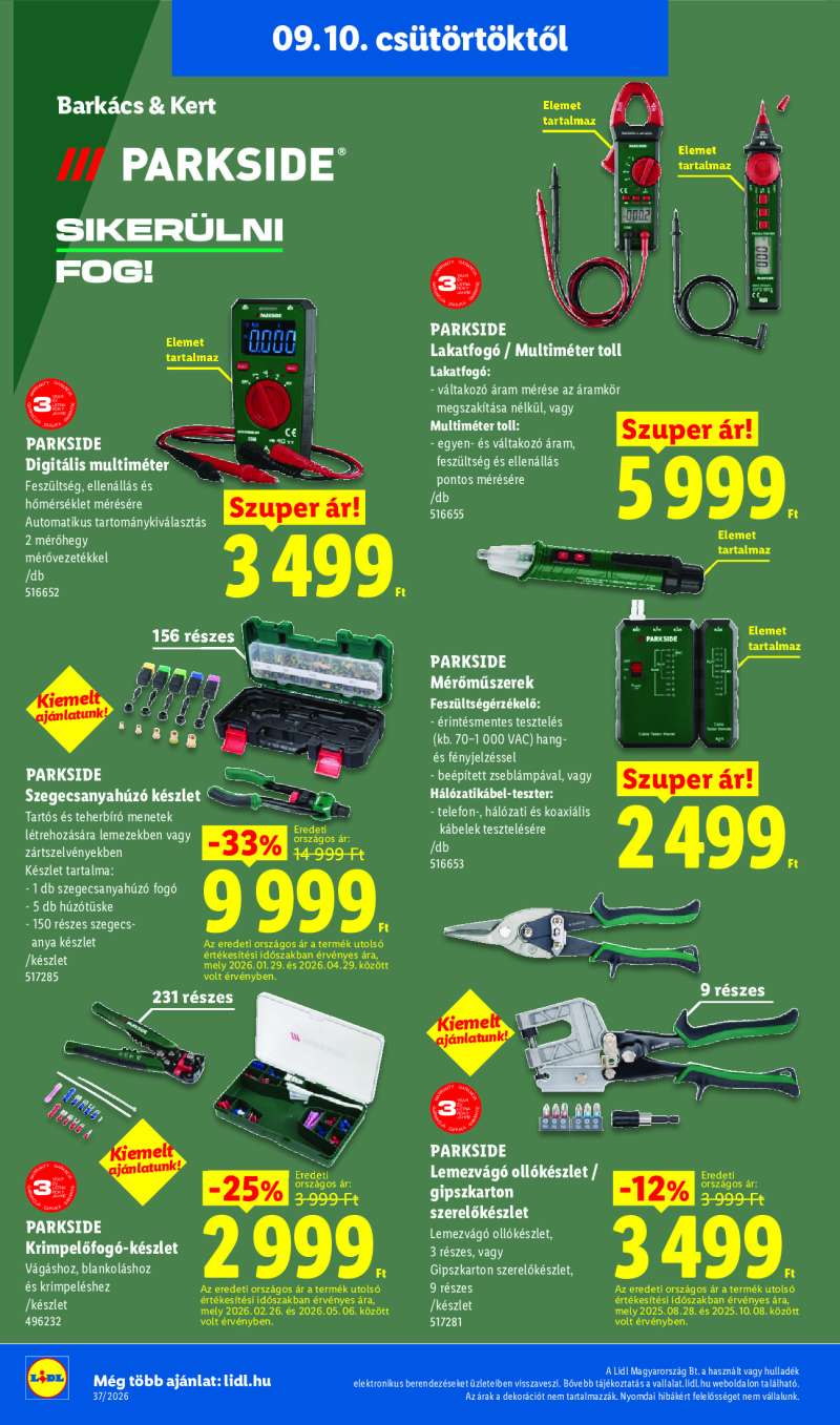 Lidl Érvényes 09.10-től 36 oldal