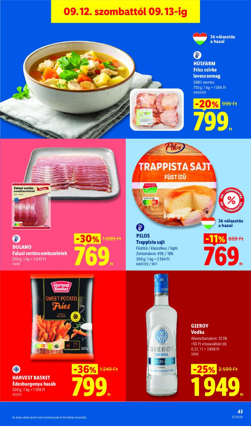 Lidl Érvényes 09.10-től 45 oldal