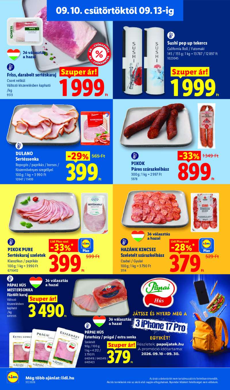 Lidl Érvényes 09.10-től 6 oldal