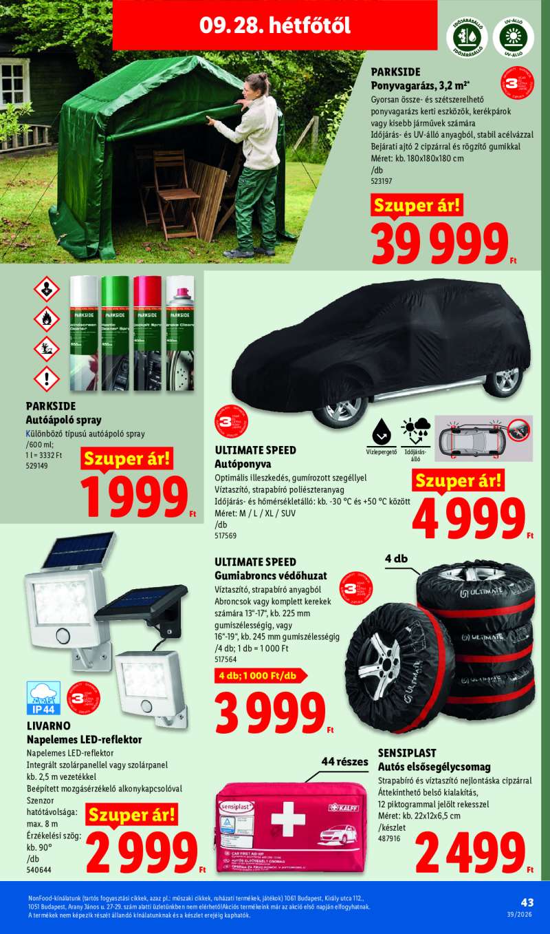 Lidl Érvényes 09.24-től 43 oldal