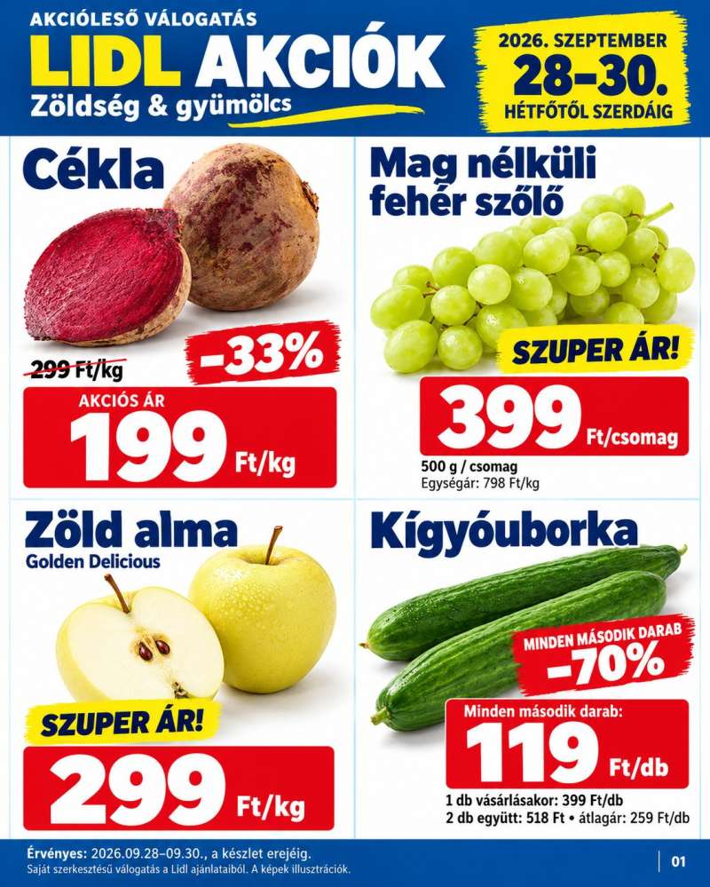 Lidl Akciós Újság Hétfő-Szerda 1 oldal