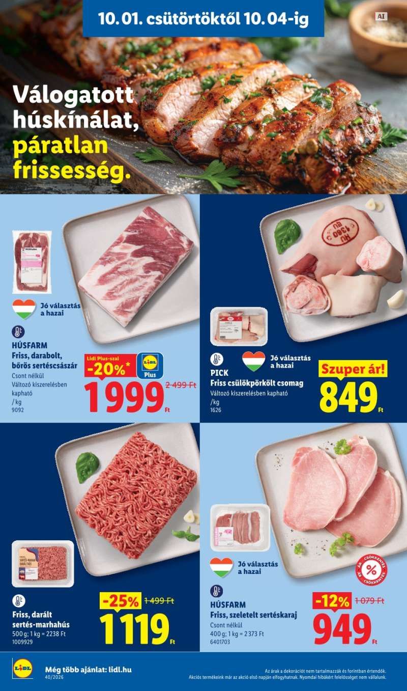 Lidl Akciós Újság 4 oldal