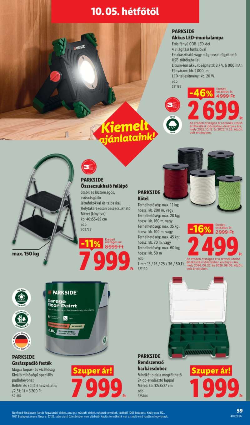 Lidl Akciós Újság 59 oldal