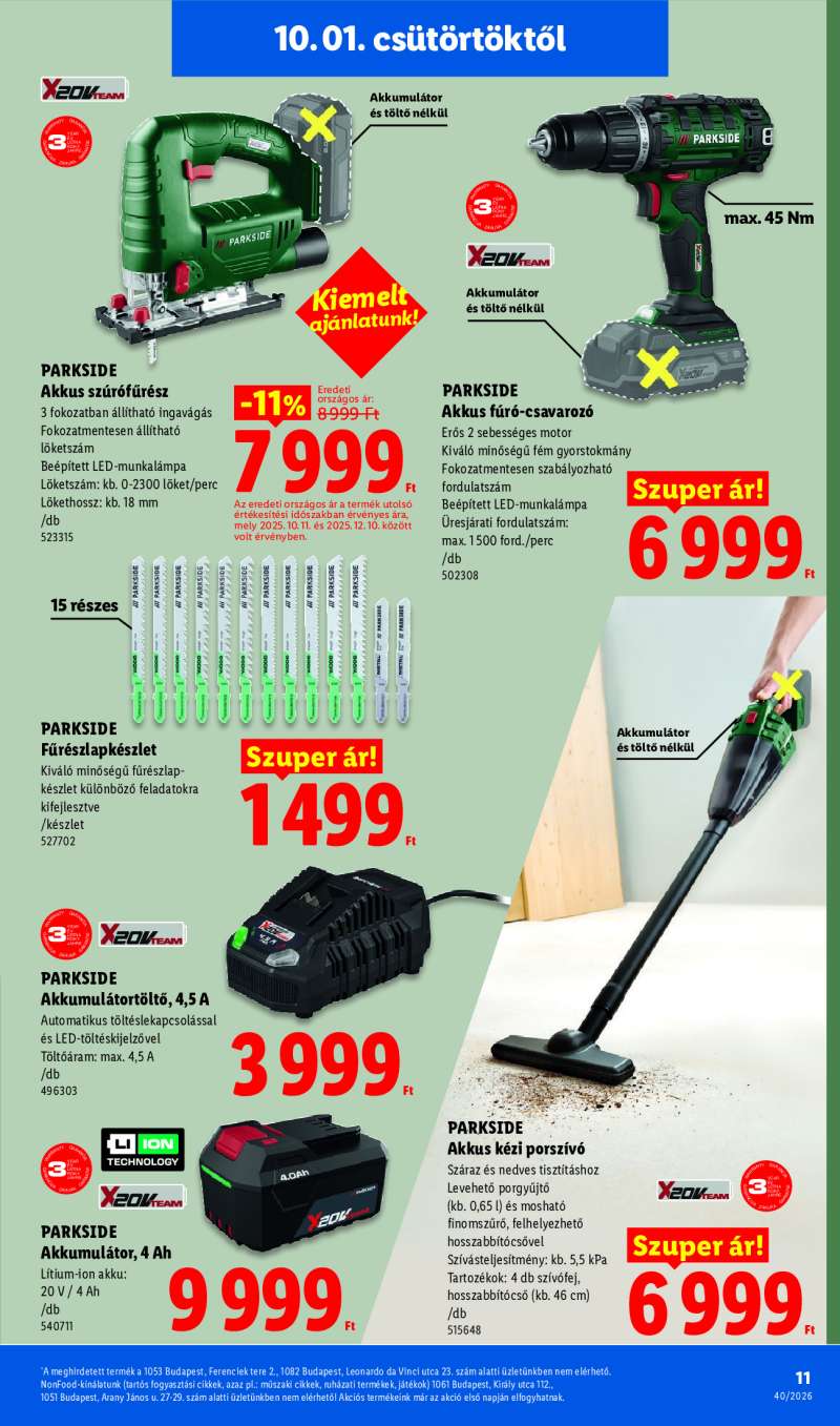 Lidl Érvényes 10.01-től 11 oldal