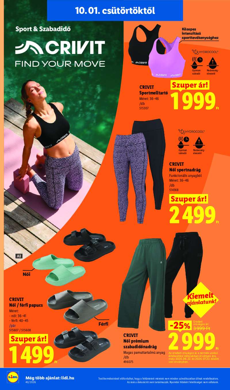 Lidl Érvényes 10.01-től 16 oldal