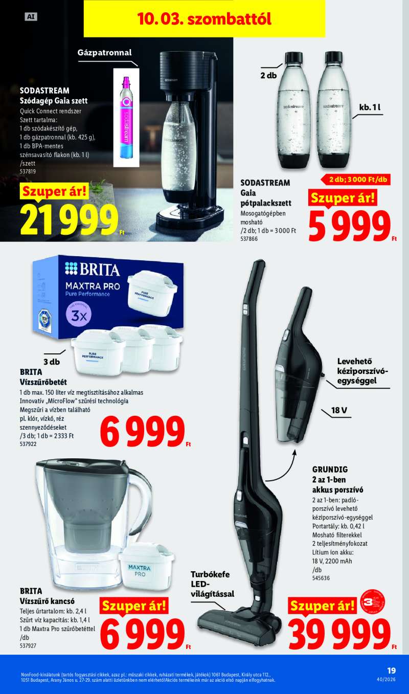 Lidl Érvényes 10.01-től 19 oldal