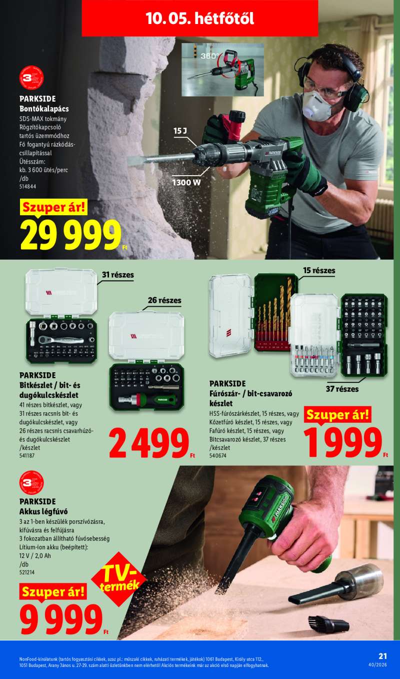 Lidl Érvényes 10.01-től 21 oldal