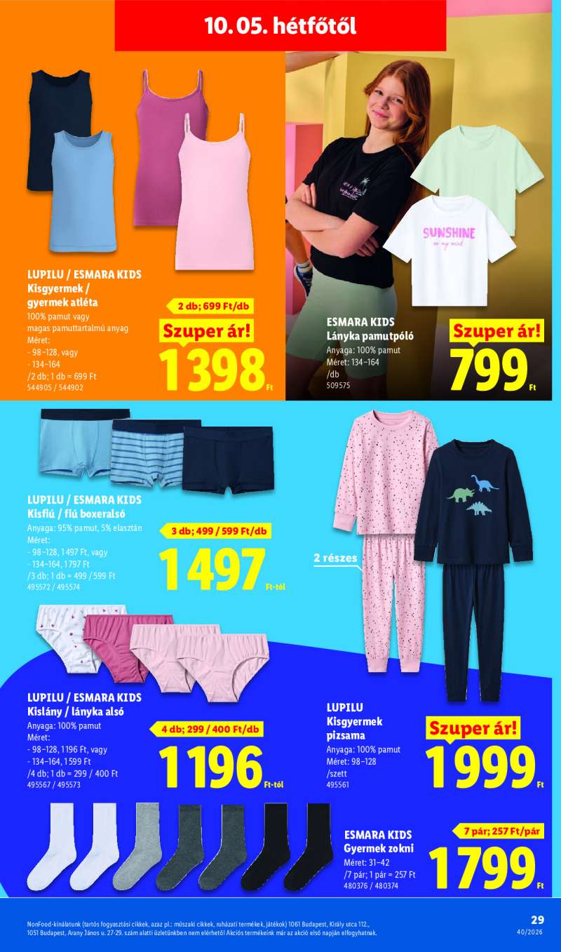 Lidl Érvényes 10.01-től 29 oldal