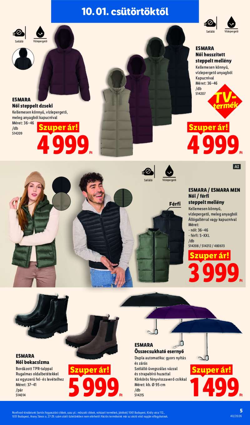 Lidl Érvényes 10.01-től 5 oldal