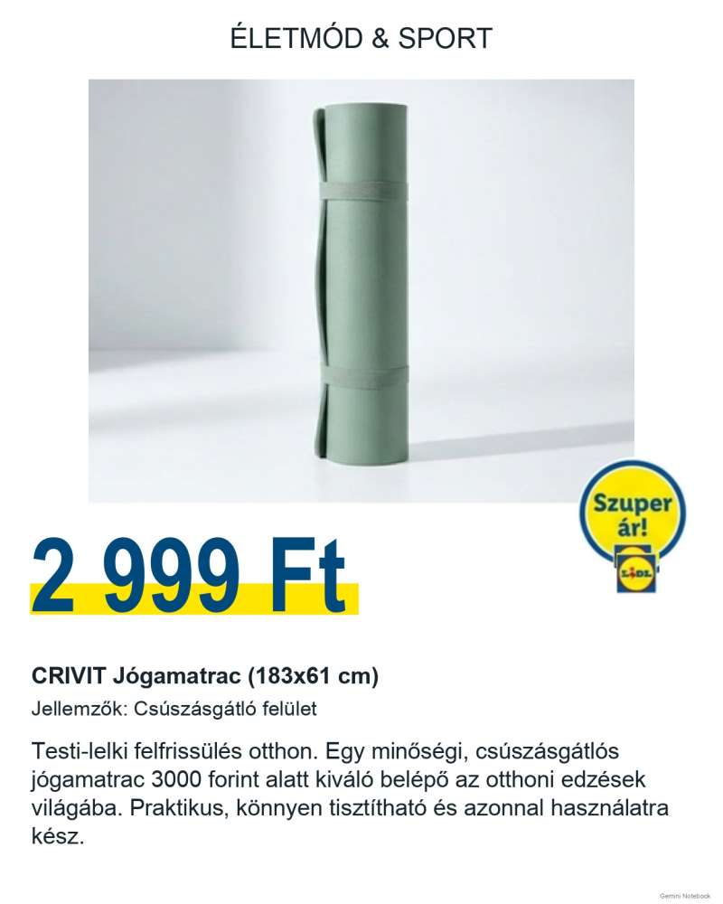 Lidl Lidl Akcióleső Válogatás 15 oldal