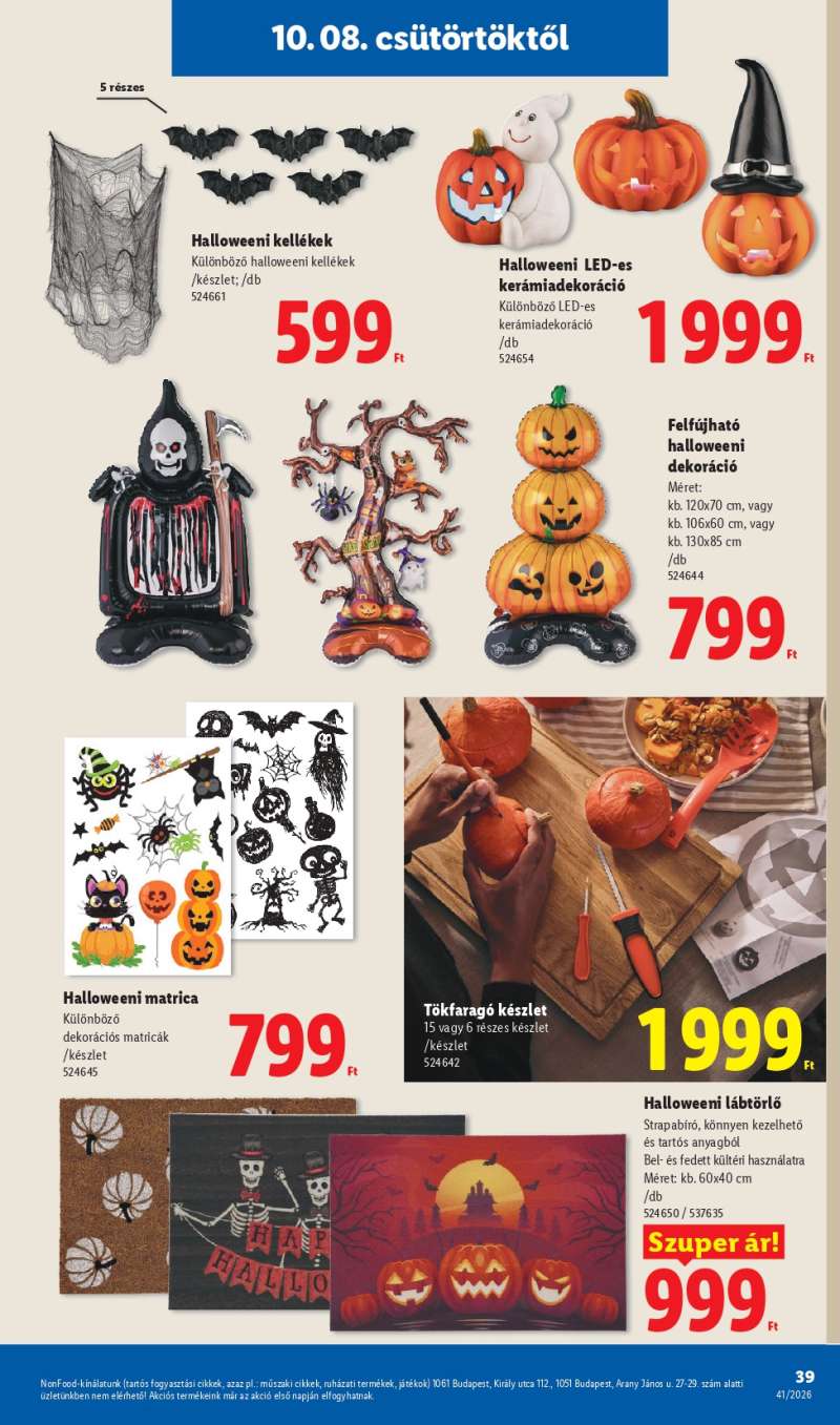 Lidl Akciós Újság 39 oldal