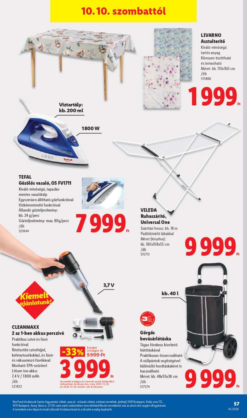 Lidl Akciós Újság 57 oldal
