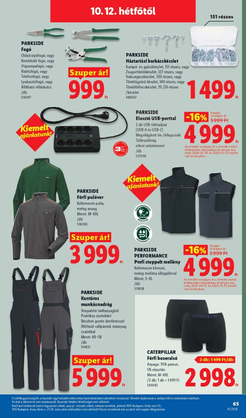 Lidl Akciós Újság 65 oldal