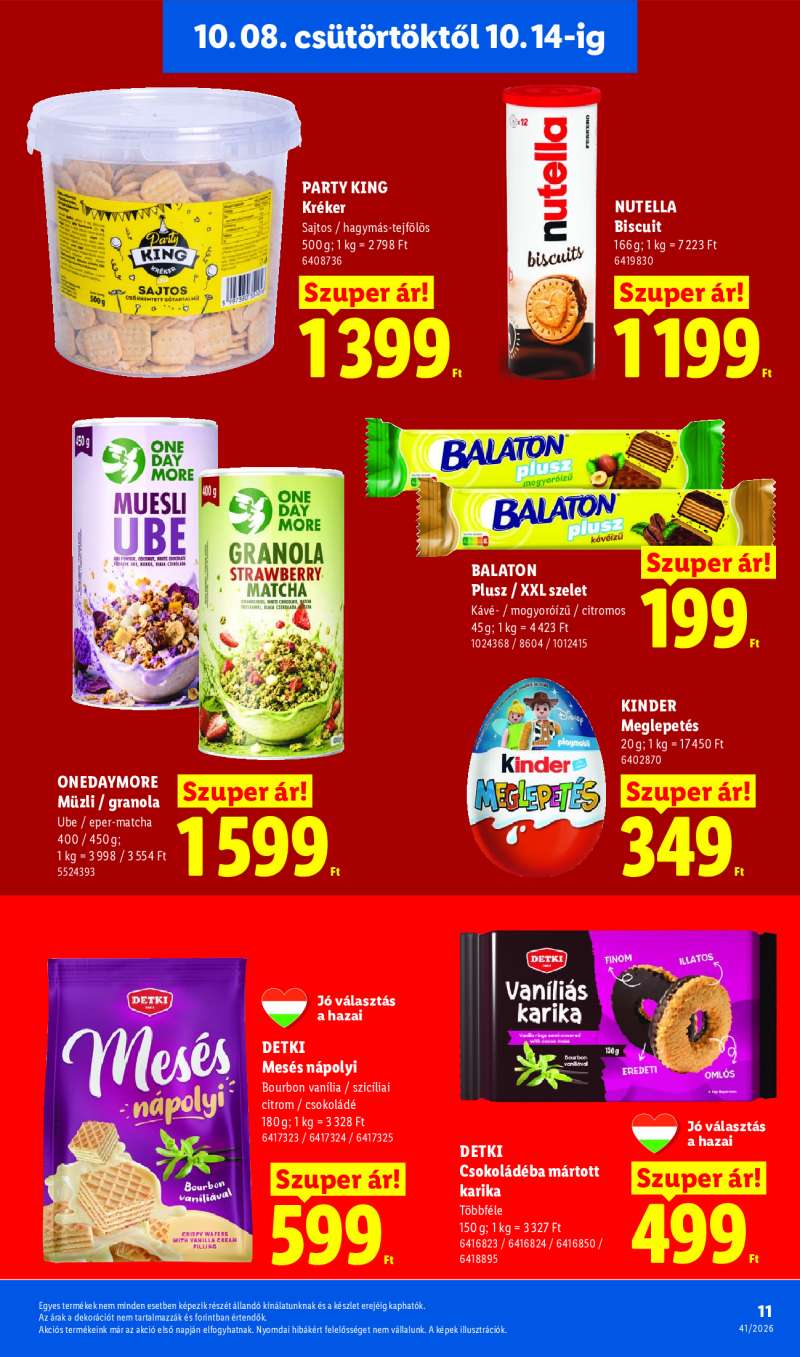 Lidl Érvényes 10.08-tól 11 oldal