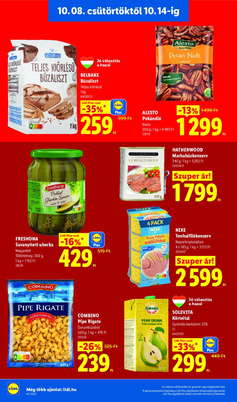 Lidl Érvényes 10.08-tól 12 oldal