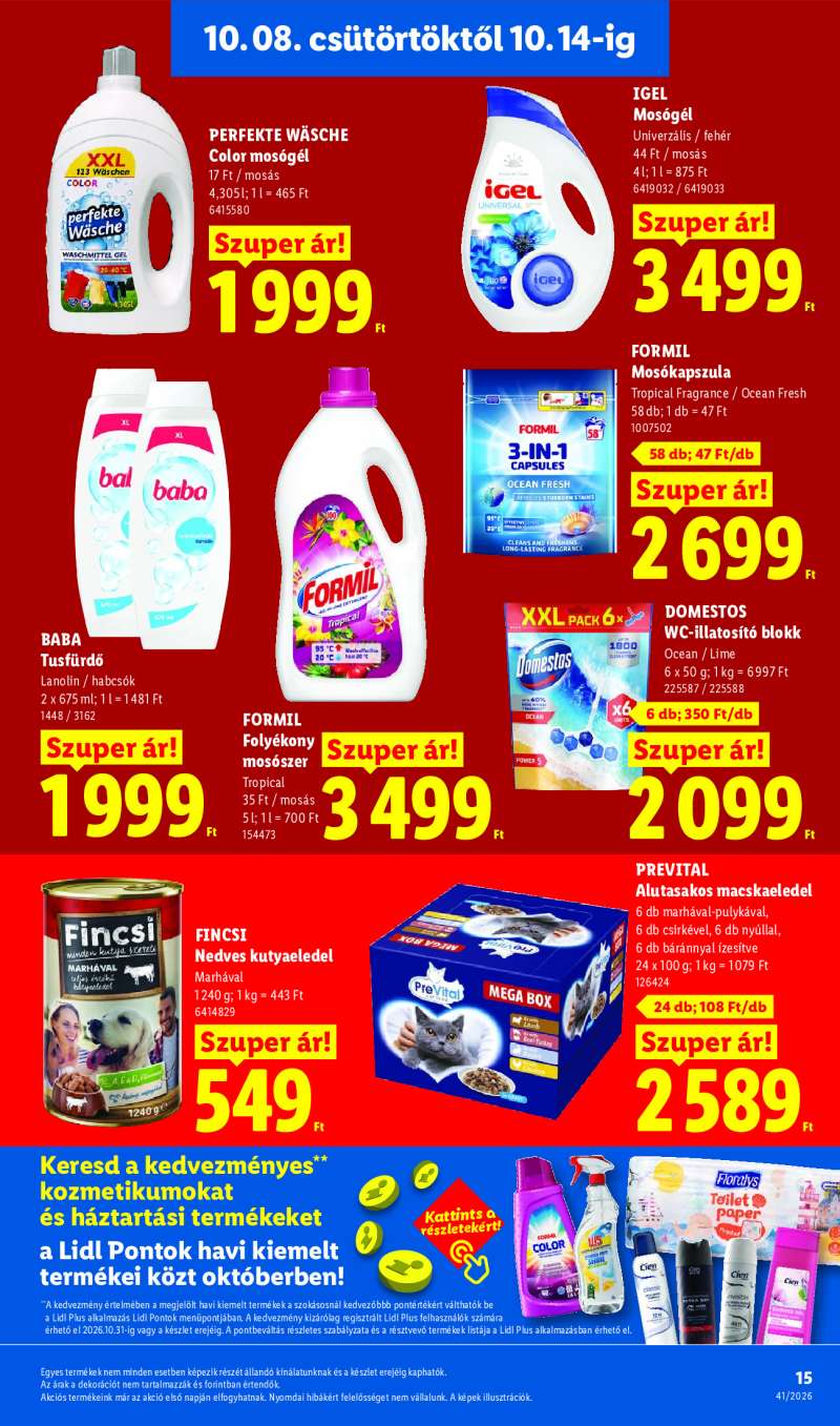 Lidl Érvényes 10.08-tól 15 oldal