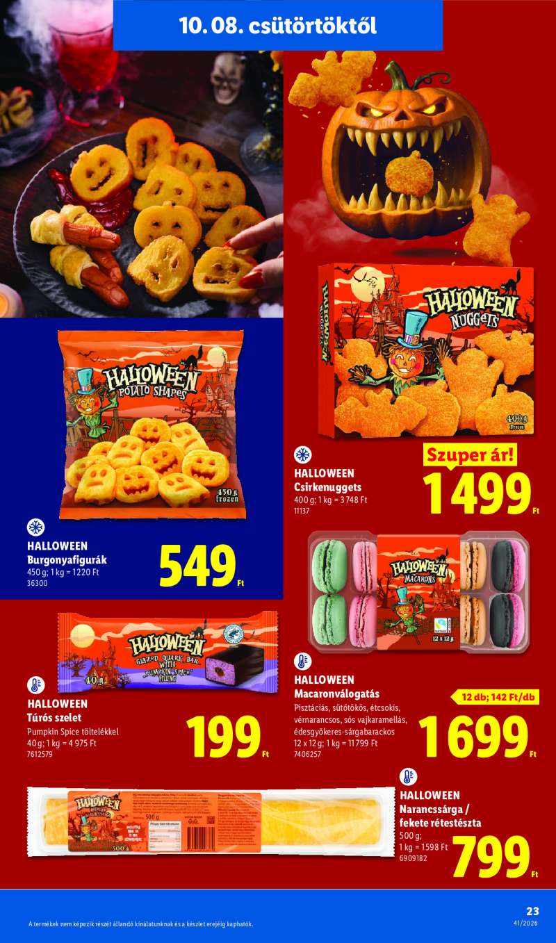 Lidl Érvényes 10.08-tól 23 oldal