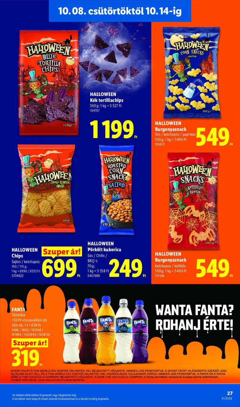 Lidl Érvényes 10.08-tól 27 oldal