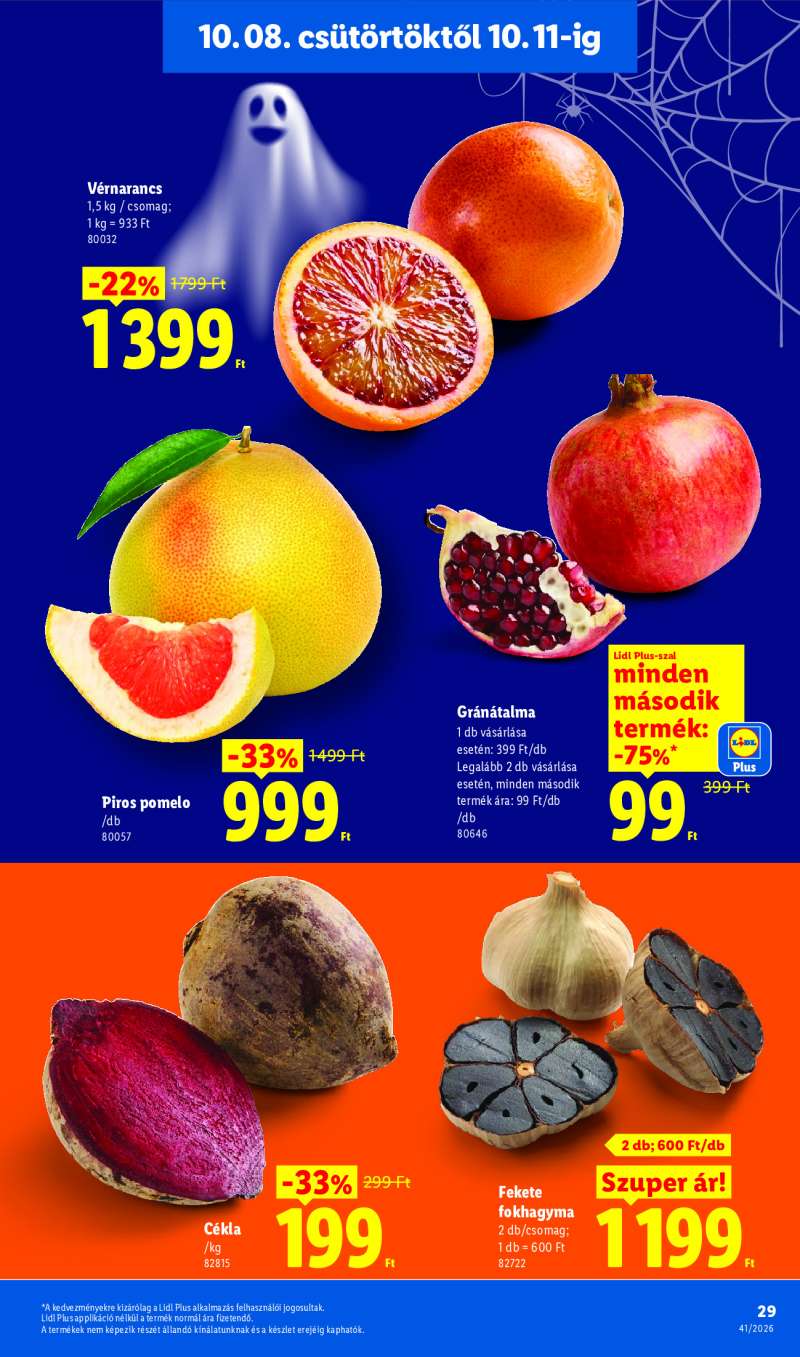 Lidl Érvényes 10.08-tól 29 oldal