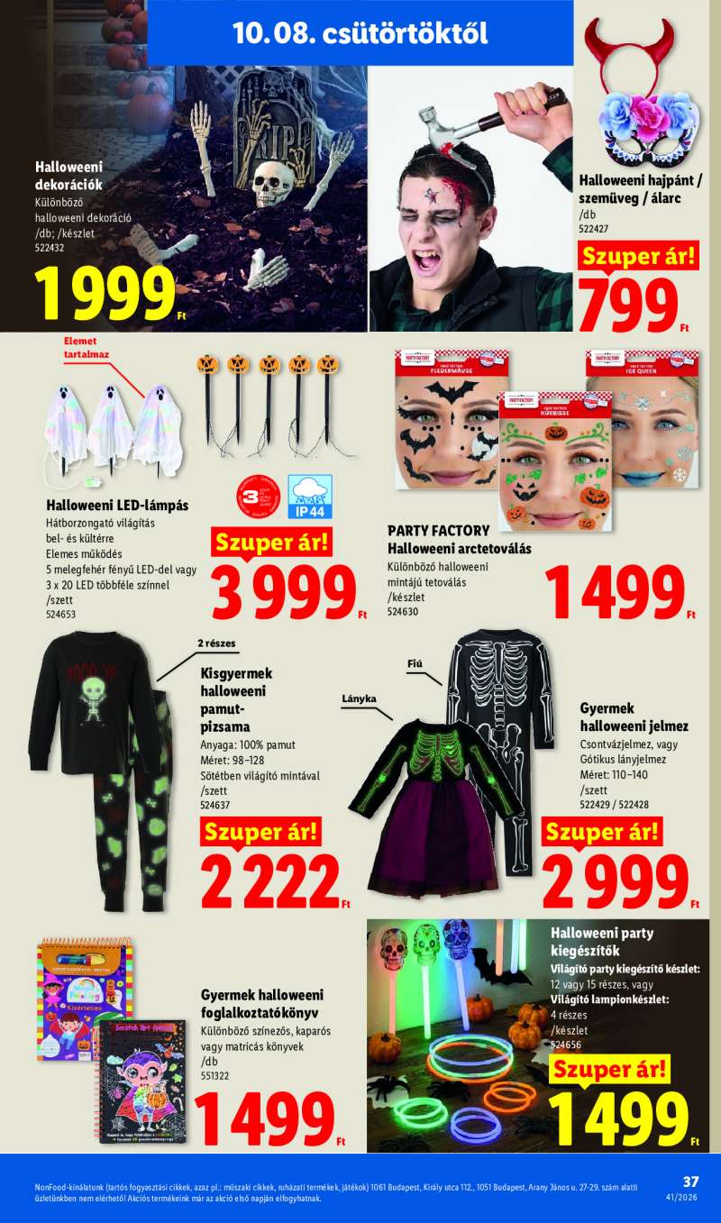 Lidl Érvényes 10.08-tól 37 oldal