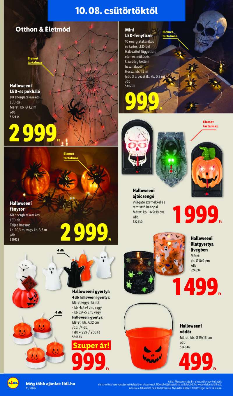 Lidl Érvényes 10.08-tól 38 oldal