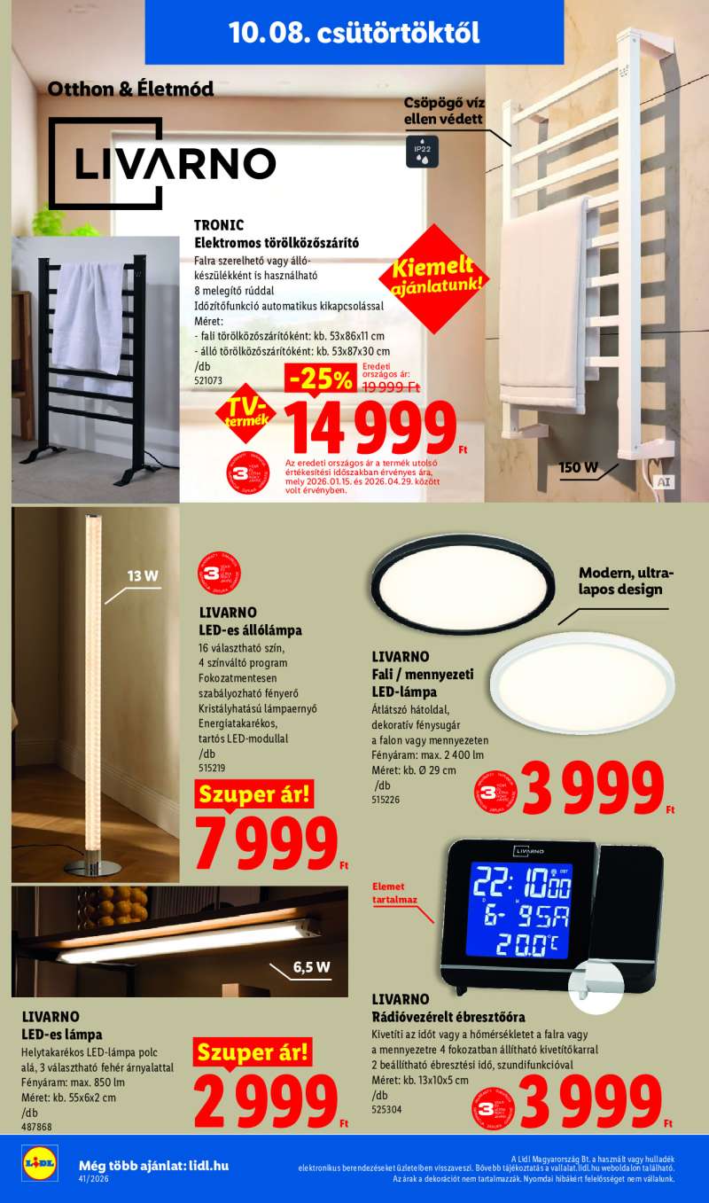 Lidl Érvényes 10.08-tól 40 oldal