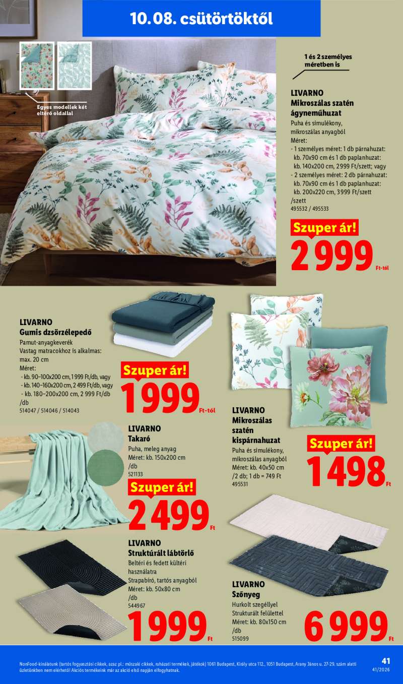 Lidl Érvényes 10.08-tól 41 oldal