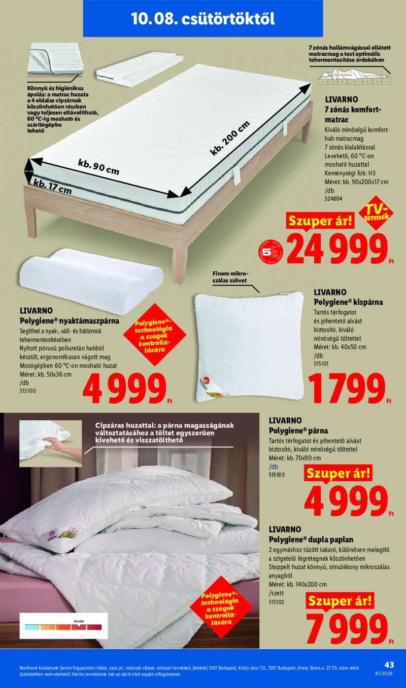 Lidl Érvényes 10.08-tól 43 oldal