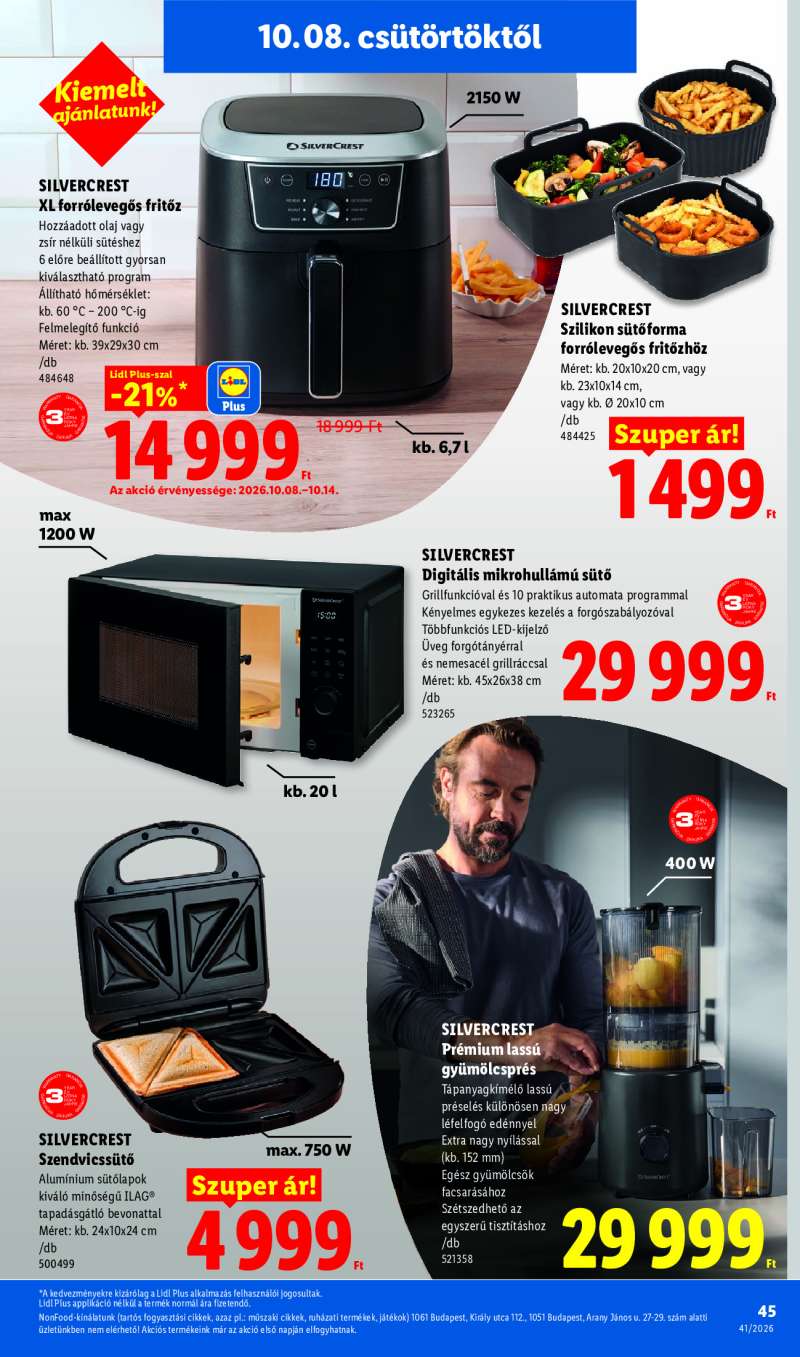 Lidl Érvényes 10.08-tól 45 oldal