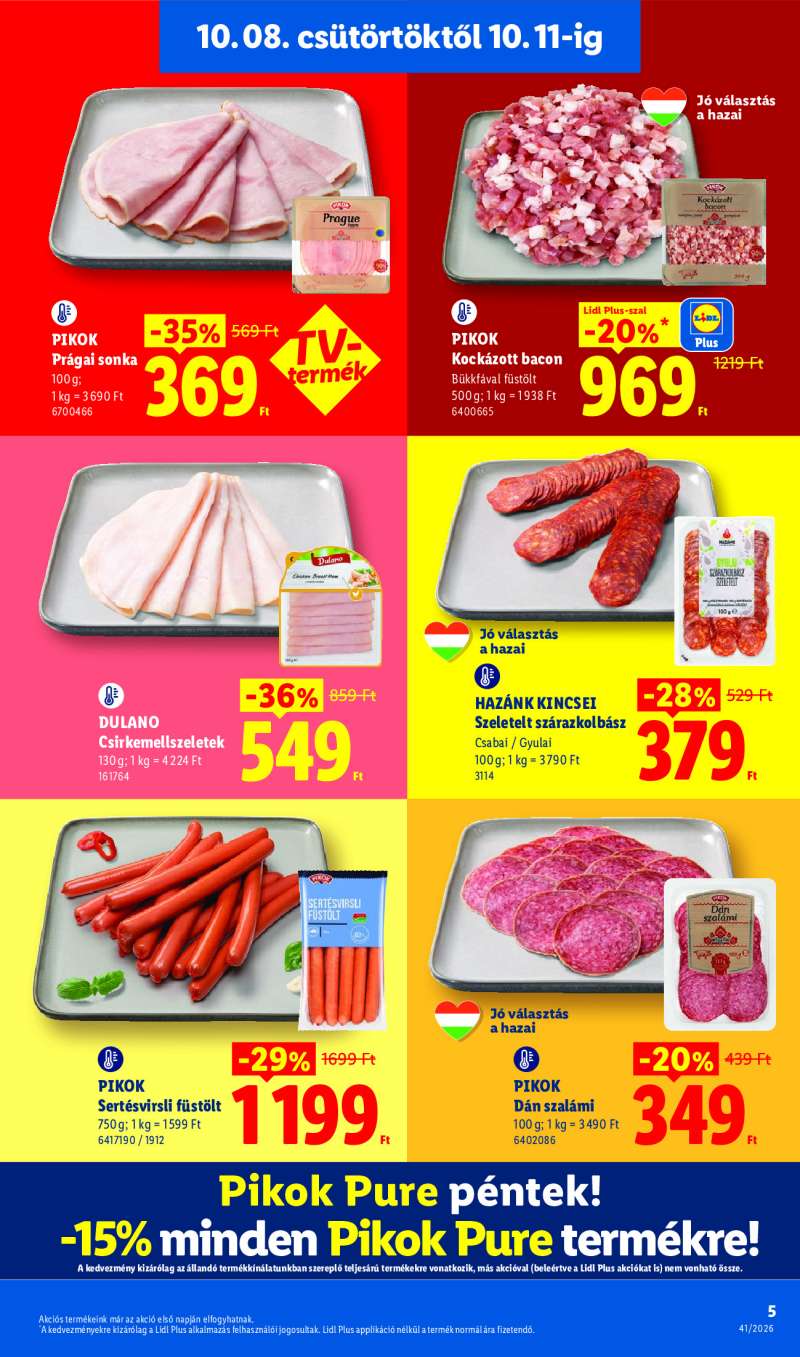 Lidl Érvényes 10.08-tól 5 oldal