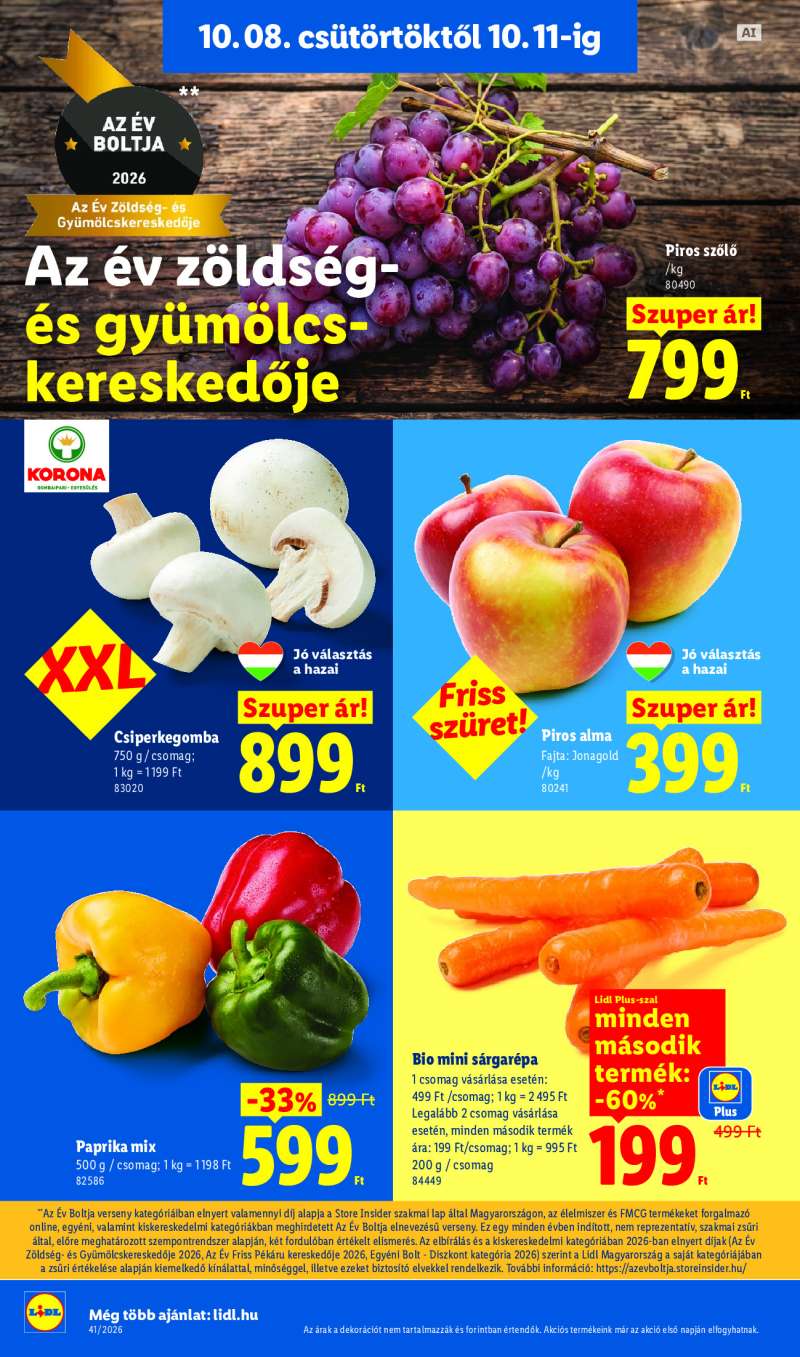 Lidl Érvényes 10.08-tól 6 oldal