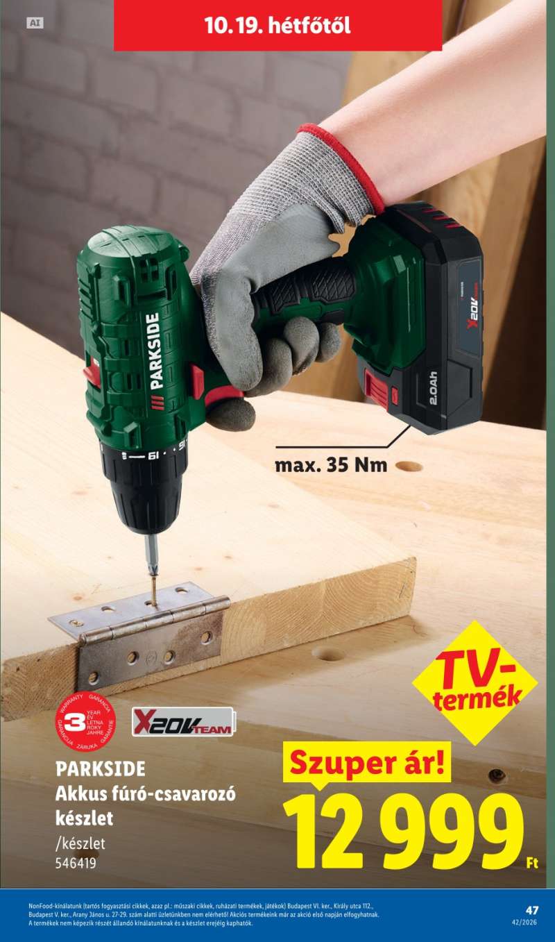 Lidl Akciós Újság 47 oldal