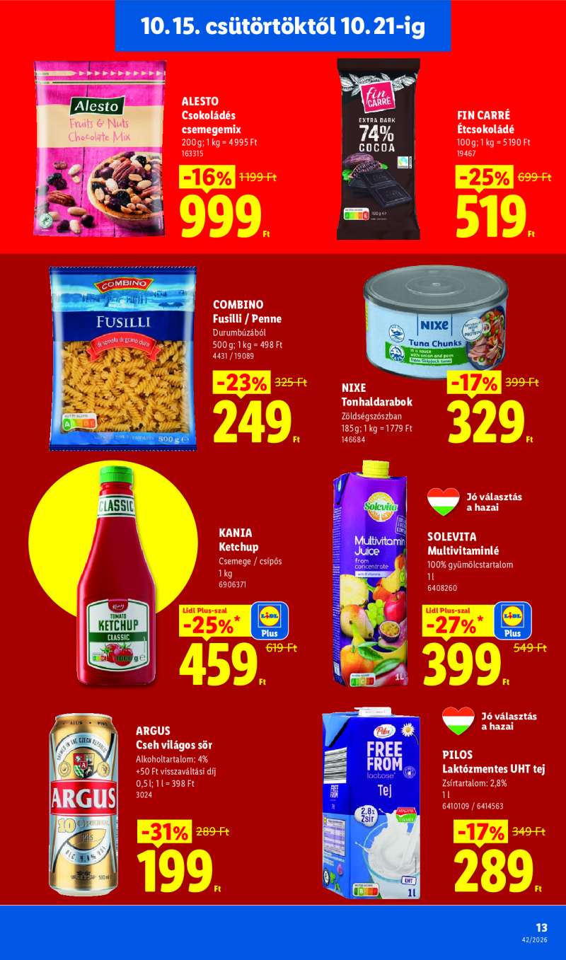 Lidl Érvényes 10.15-től 13 oldal