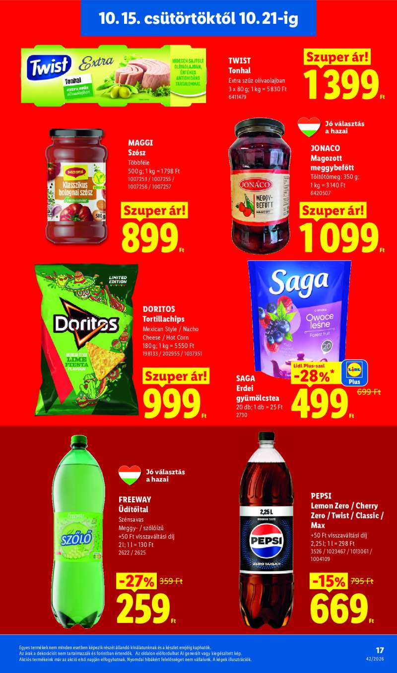 Lidl Érvényes 10.15-től 17 oldal