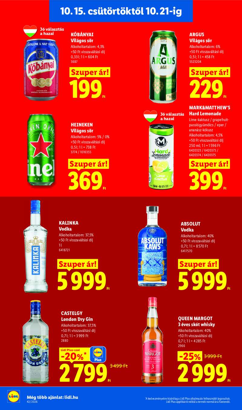 Lidl Érvényes 10.15-től 18 oldal