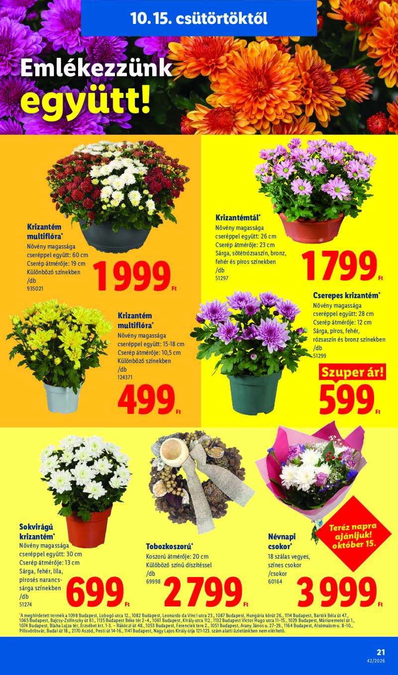 Lidl Érvényes 10.15-től 21 oldal